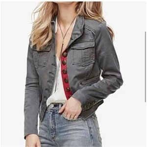 Free People Shrunken Officer Jacket size M